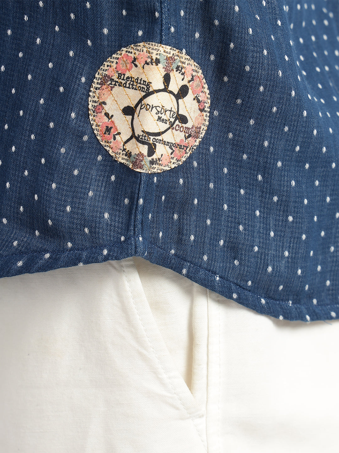 Porsorte Men’s Printed Cotton Casual Regular Fit Shirt