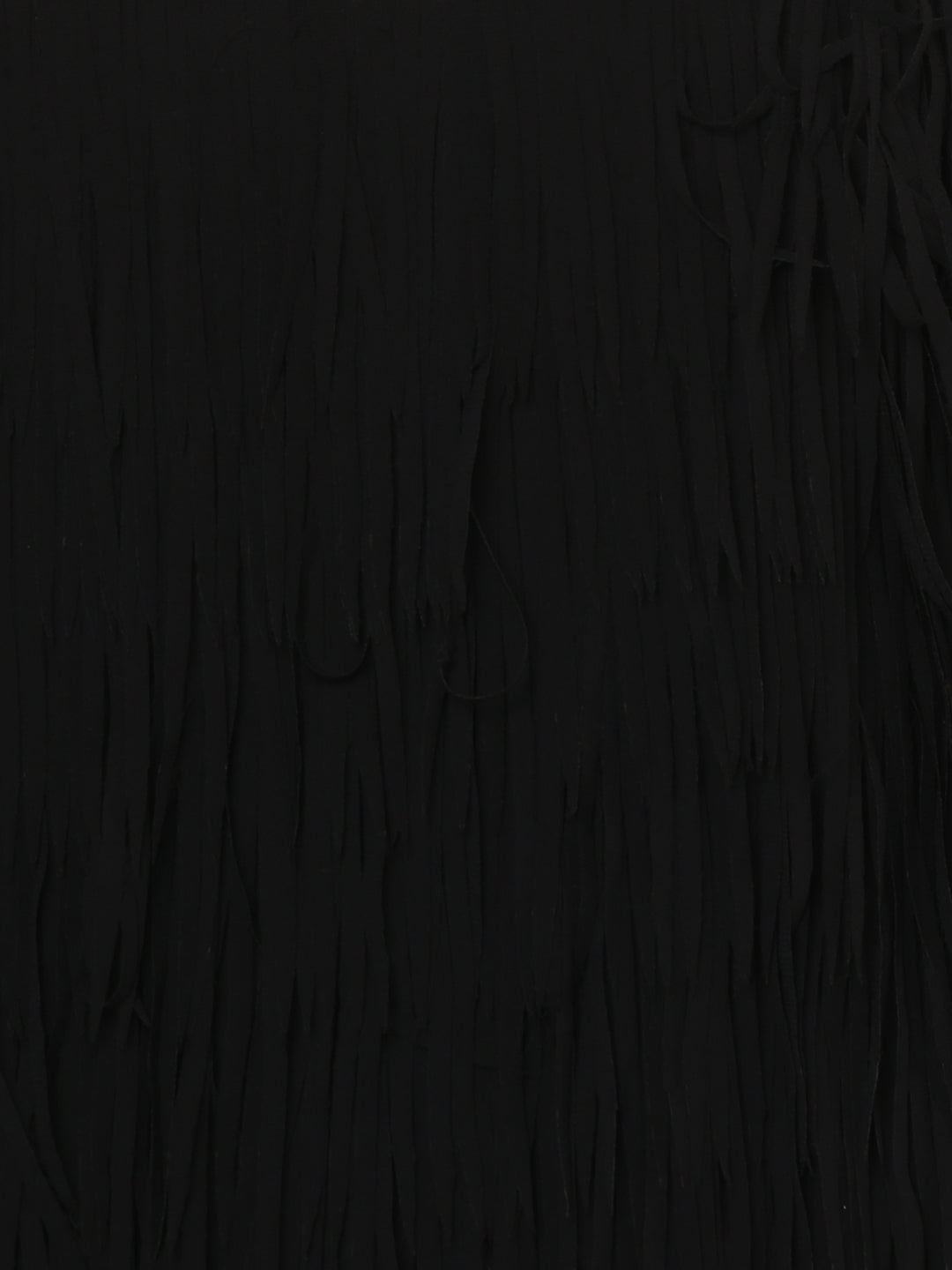 PORSORTE Front laser cut fringes Top with heart stones decoration at front