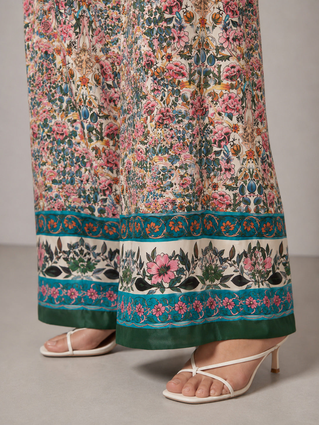 Porsorte Women Floral Printed Straight Pants