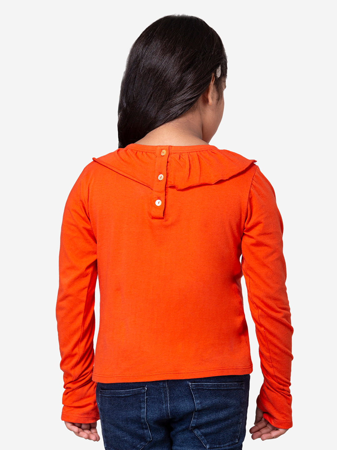 Hoop Hippo Red Cotton Jersey Top
