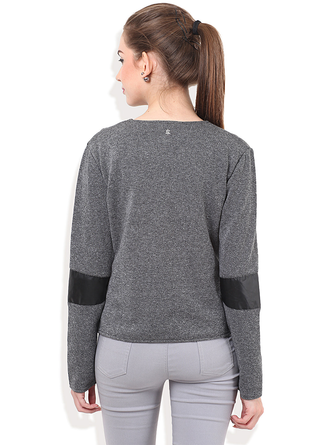 PORSORTE Jacket with PU details - www.porsorte.in
