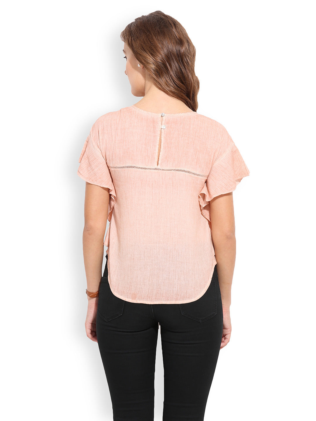 PORSORTE Women's Cotton Beige Hand Embroidery Top - www.porsorte.in