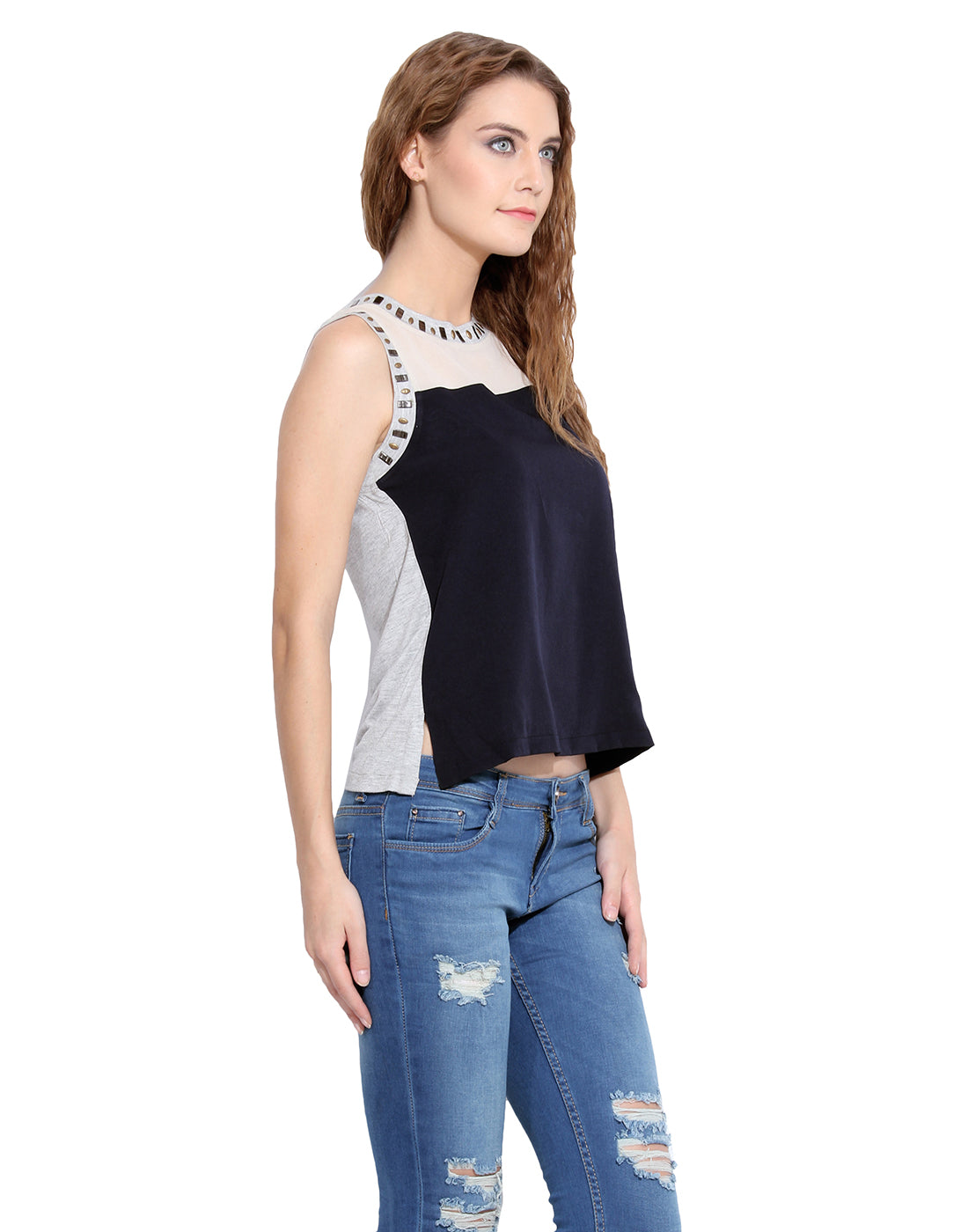 PORSORTE Top with Hot fix detail - www.porsorte.in