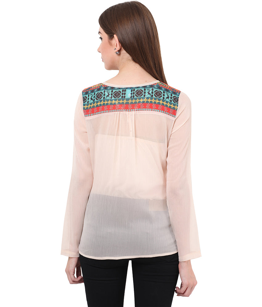 PORSORTE Bohemian back printed Shirt - www.porsorte.in