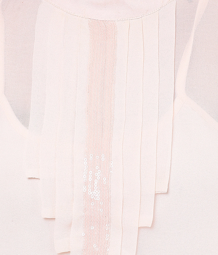 PORSORTE Front pleated Shirt with sequins and separate Speghitti inner - www.porsorte.in