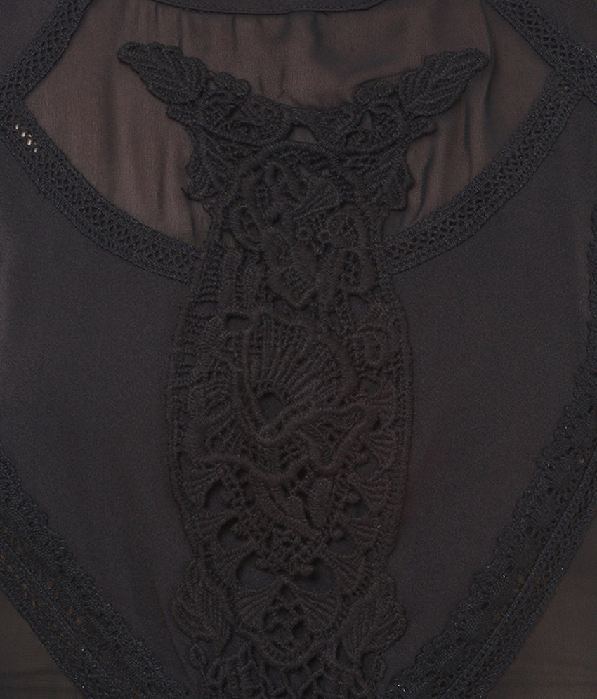 PORSORTE Lacy cut outs detailed Party Dress - www.porsorte.in