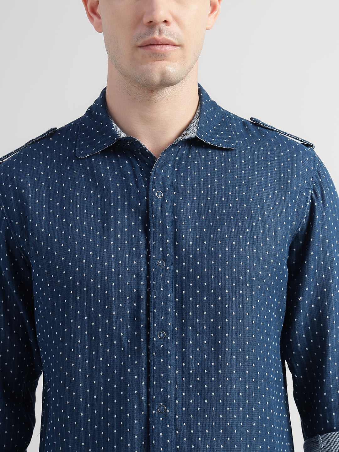 Porsorte Men’s Printed Cotton Casual Regular Fit Shirt