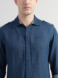 Porsorte Men’s Printed Cotton Casual Regular Fit Shirt
