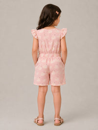 Hoop Hippo Flamingo Front Button Playsuit