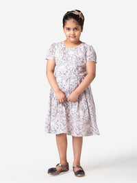 Hoop Hippo Multi Colored Cotton Voile Printed Dress