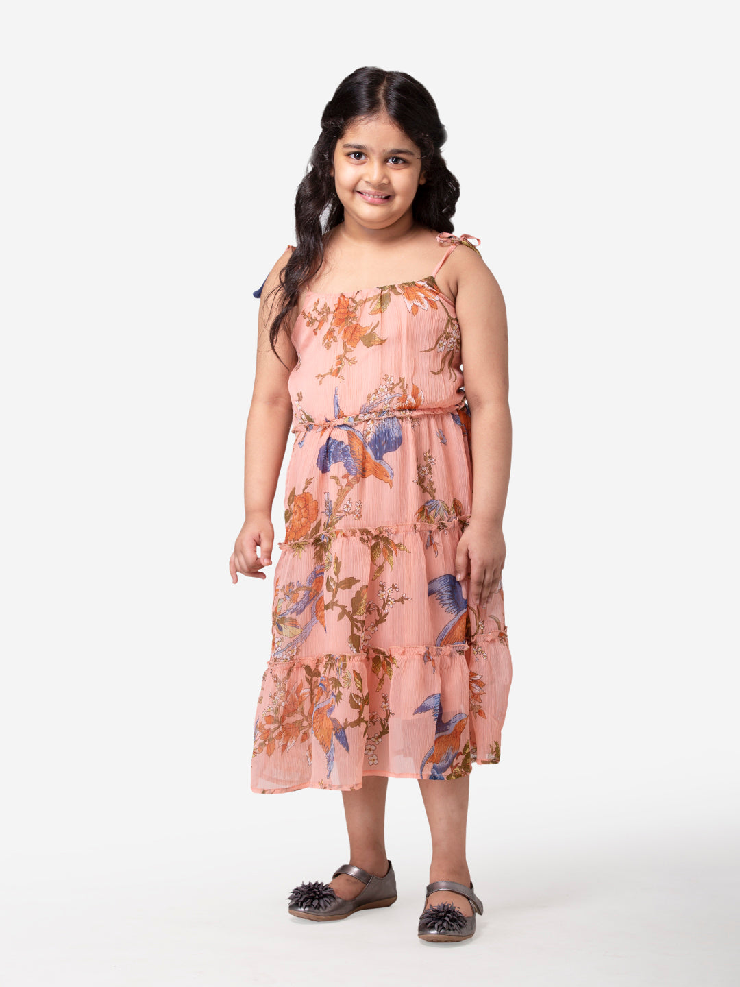 Hoop Hippo Girls Printed Dress