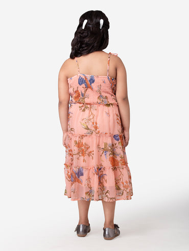 Hoop Hippo Girls Printed Dress