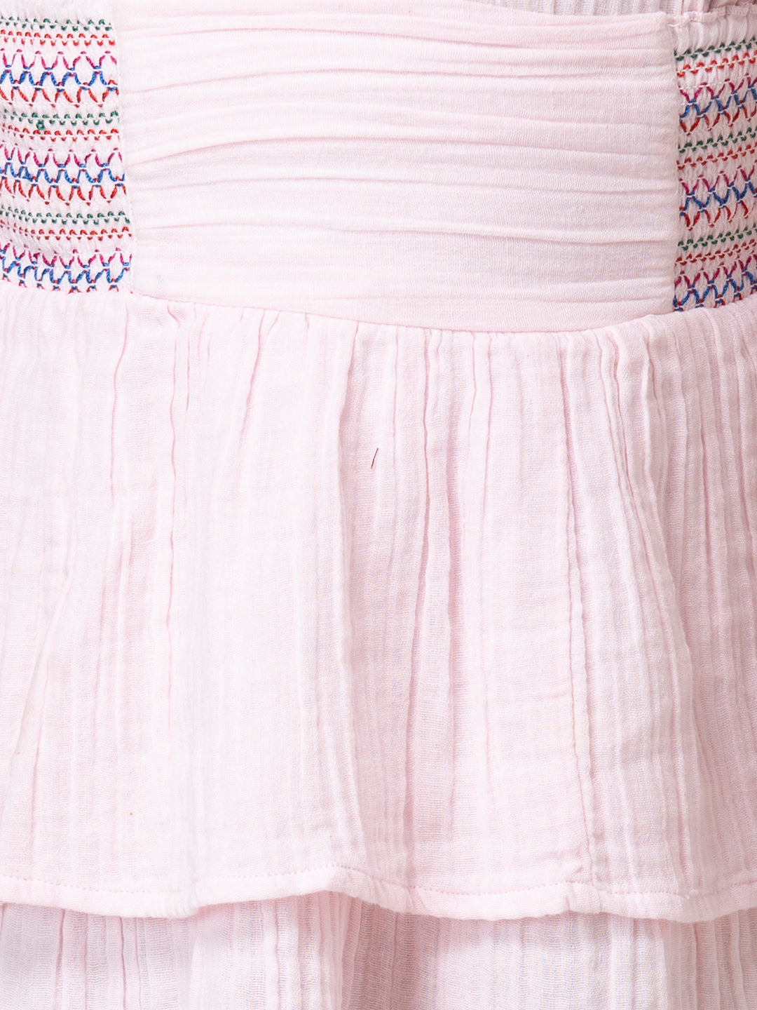 Hoop Hippo Kids Girls Light Pink Tiered Skirt