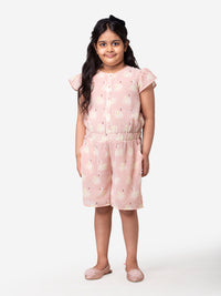 Hoop Hippo Flamingo Front Button Playsuit