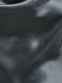 Porsorte Grey Cowl Neck Satin Party Top
