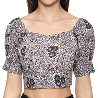 Porsorte Women Printed Crop Top