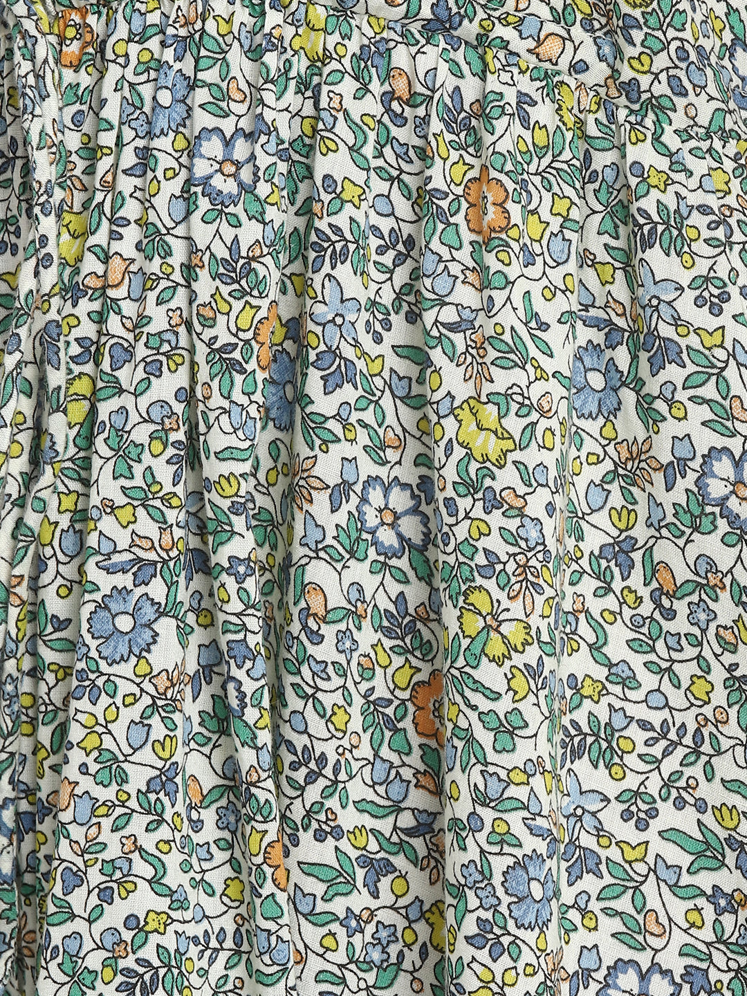 Porsorte Womens Ditsy Print Front Flap Tie Up Casual Dress