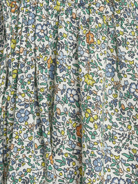 Porsorte Womens Ditsy Print Front Flap Tie Up Casual Dress
