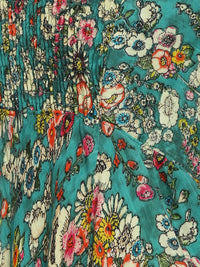 Porsorte Womens Green Printed High Low Tube Dress