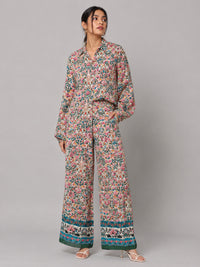 Porsorte Women Floral Printed Straight Pants