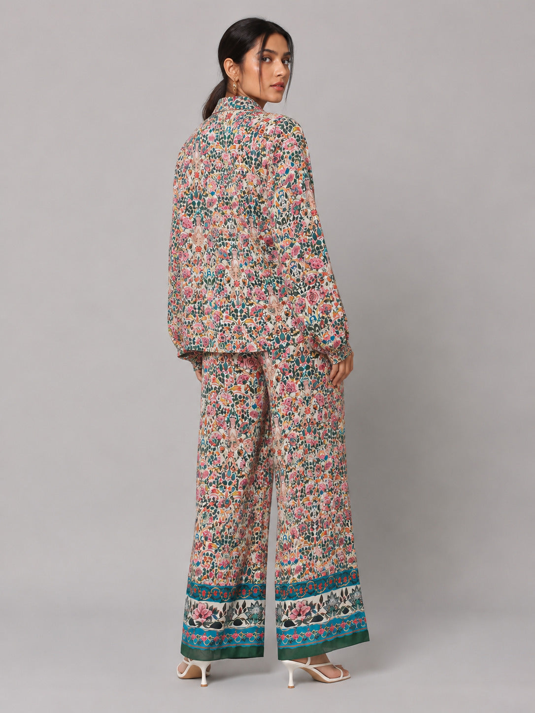 Porsorte Women Floral Printed Straight Pants