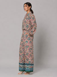 Porsorte Women Floral Printed Straight Pants