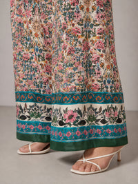 Porsorte Women Floral Printed Straight Pants