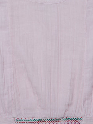Hoop Hippo Light Pink Dyed Cotton Top
