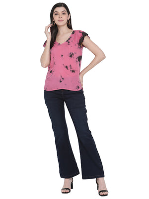 Porsorte Womens Pigment Dyed Viscose Modal Top