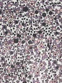 Porsorte Women Cotton Floral Printed Short Layered Skirt