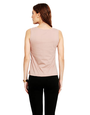 PORSORTE Women's Plain Laser Cut Fringes Cotton Top - www.porsorte.in