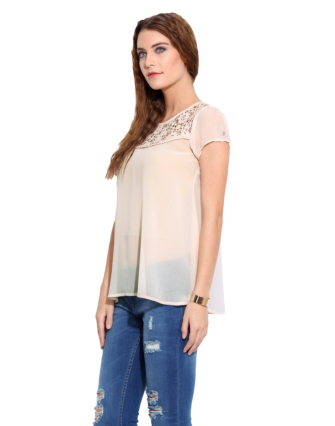 PORSORTE COTTON LACES TOP - www.porsorte.in
