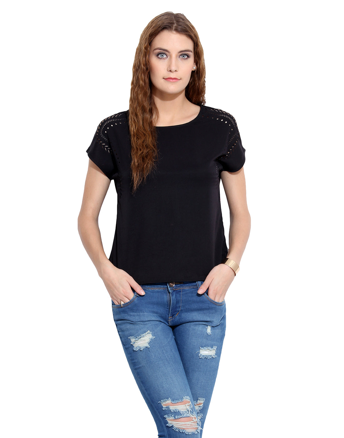 PORSORTE LASER CUT BLOUSE - www.porsorte.in