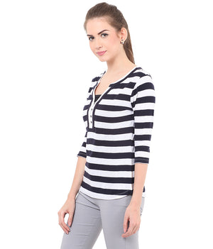 PORSORTE Stripes T-Shirt - www.porsorte.in