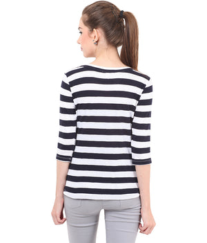 PORSORTE Stripes T-Shirt - www.porsorte.in