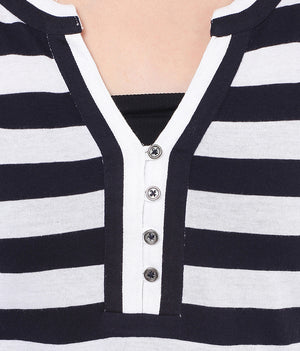 PORSORTE Stripes T-Shirt - www.porsorte.in