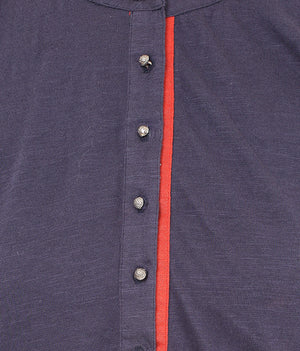 PORSORTE Pleated T Shirt with boll buttons - www.porsorte.in
