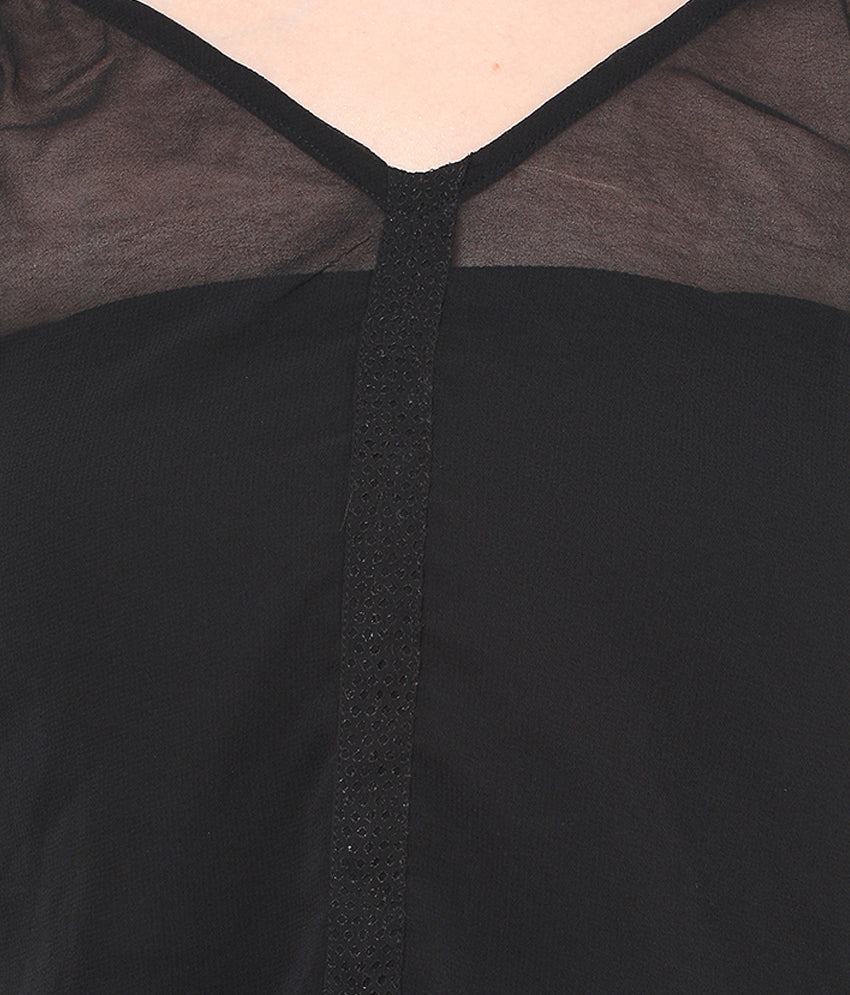 PORSORTE Lacy inserts Top with front laser cut - www.porsorte.in