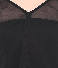 PORSORTE Lacy inserts Top with front laser cut - www.porsorte.in