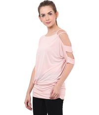 PORSORTE Long gathered top with hand braided detail sleeve - www.porsorte.in