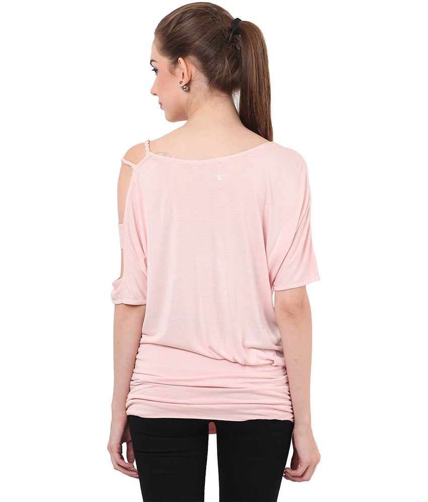 PORSORTE Long gathered top with hand braided detail sleeve - www.porsorte.in