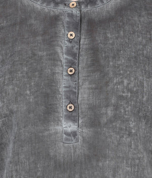 PORSORTE washed shirt with crochet and hand work details - www.porsorte.in