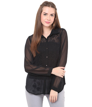 PORSORTE Front embroidered Shirt - www.porsorte.in