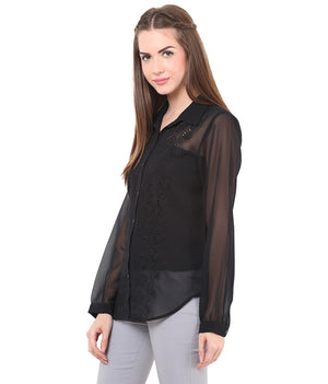 PORSORTE Front embroidered Shirt - www.porsorte.in