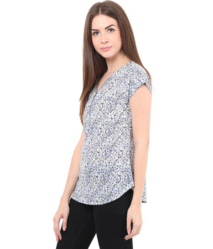 PORSORTE Printed Top with Metal Zipper - www.porsorte.in