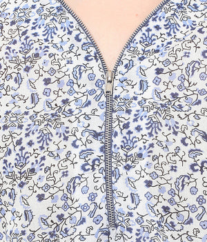 PORSORTE Printed Top with Metal Zipper - www.porsorte.in