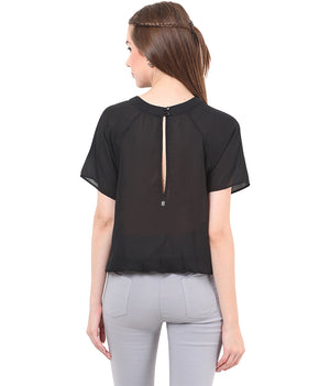 PORSORTE Raglan top with front hand work - www.porsorte.in