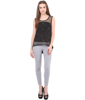 PORSORTE Metellic printed Top - www.porsorte.in