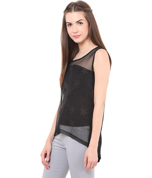PORSORTE Metellic printed Top - www.porsorte.in