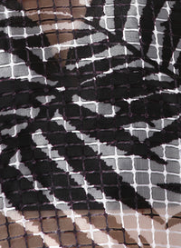 PORSORTE Women's Black/White Printed Polyester Top - www.porsorte.in